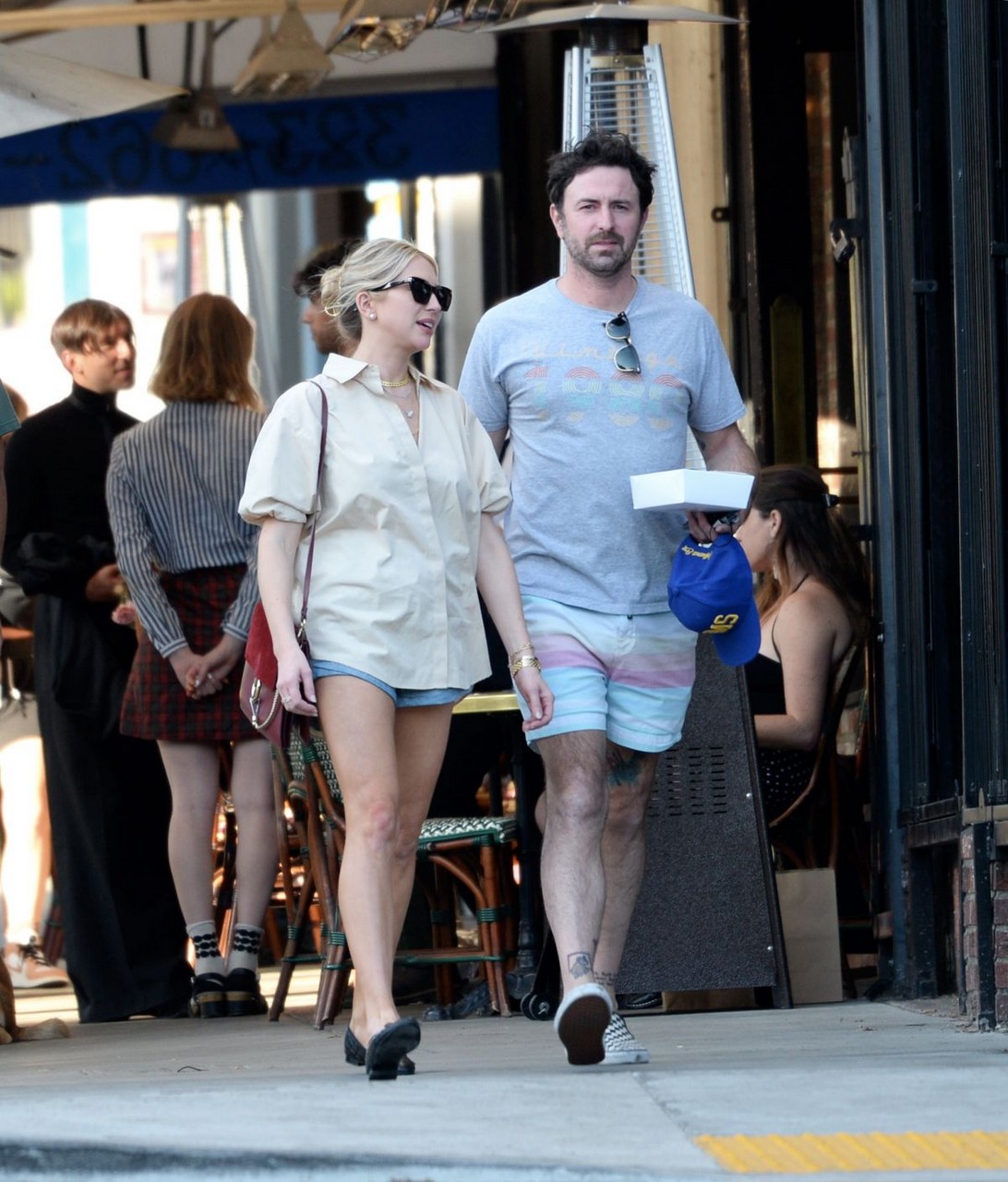 Stassi Schroeder Beau Clark Out For Lunch Figaro Bistro Los Angeles