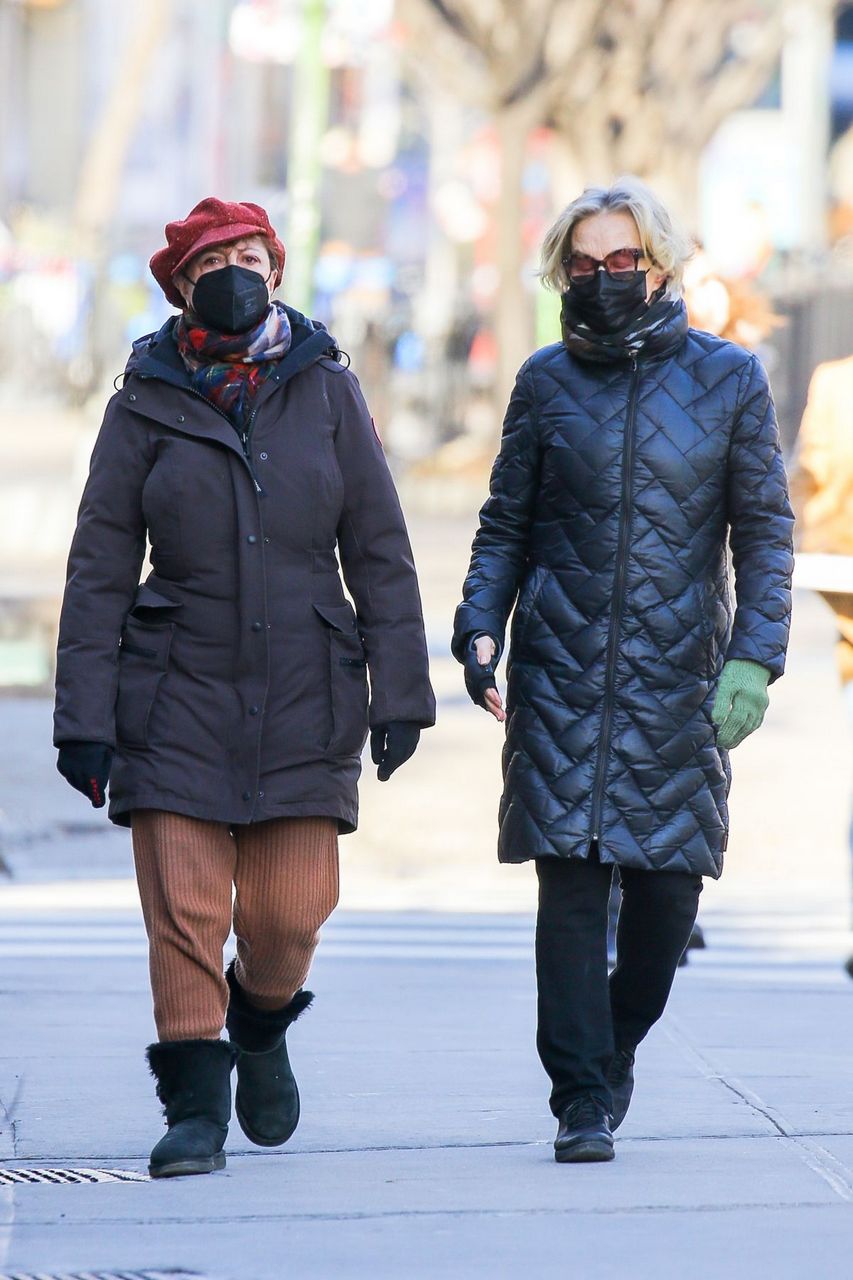 Susan Sarandon And Jessica Lange Out New York