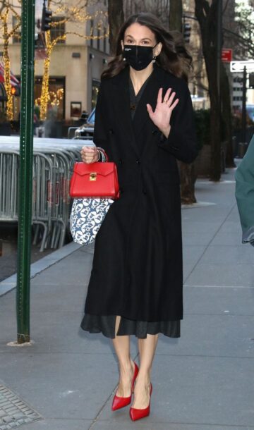 Sutton Foster Arrives Today Show New York