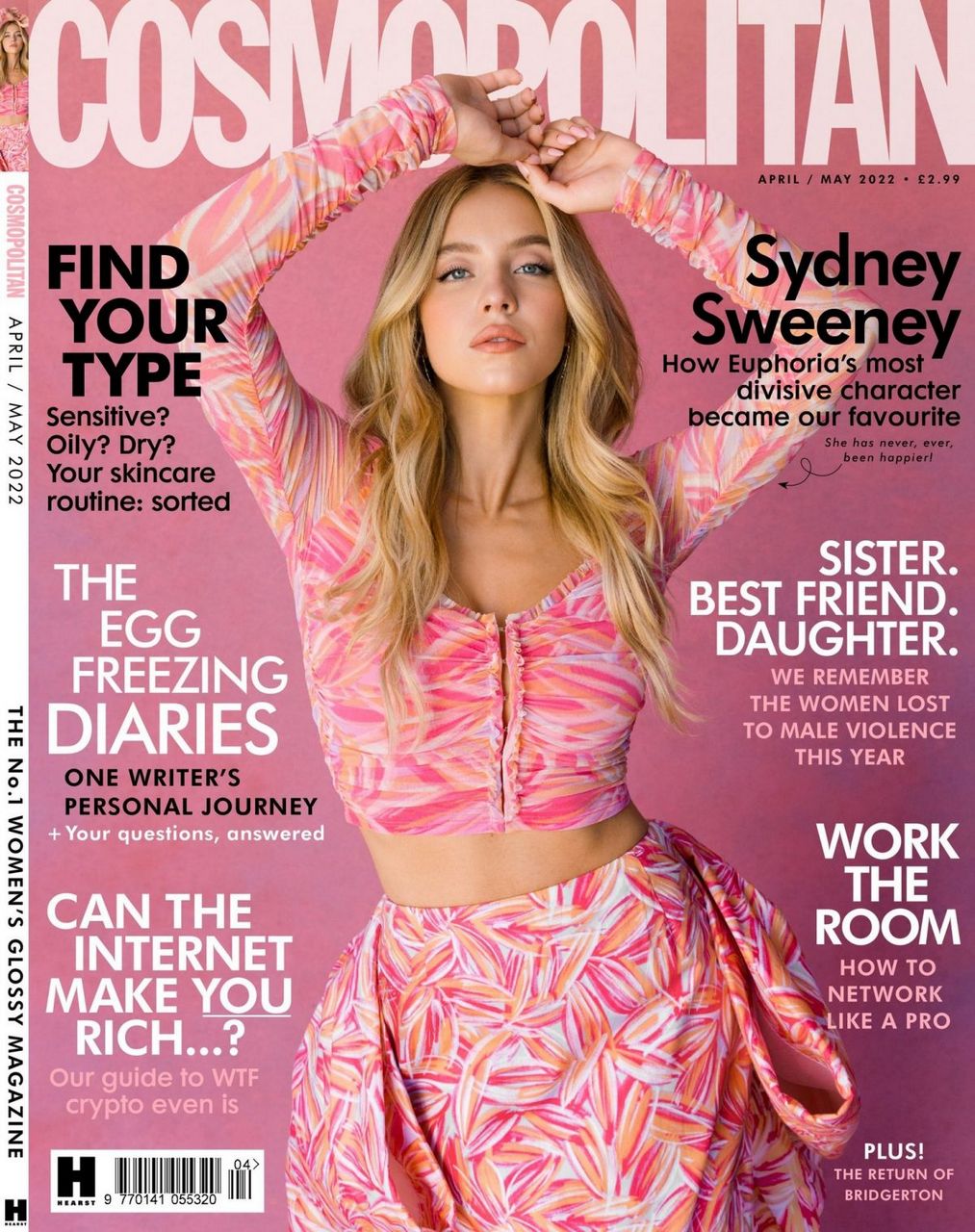 Sydney Sweeney Cosmopolitan Magazine Uk April May