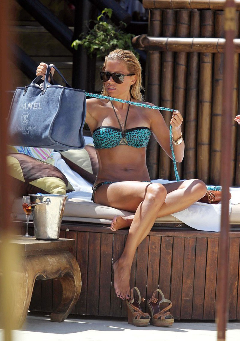 Sylvie Van Der Vaart Bikini La Sala Beach Club