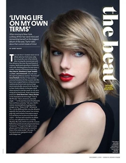 Taylor Swift Billboard Magazine November 2014 Issue