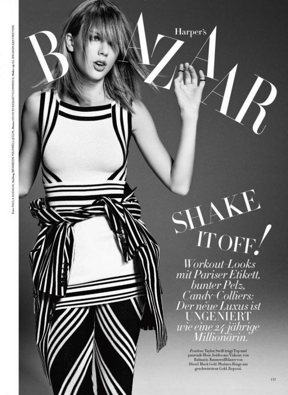 Taylor Swift Harpers Bazaar Magazine Germany November 2014 Issue