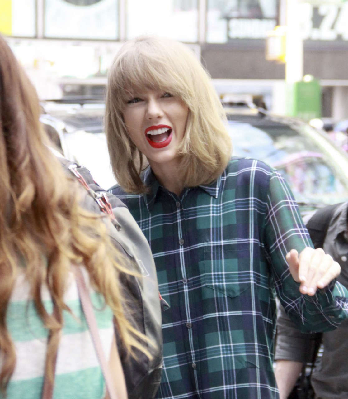 Taylor Swift Shirt Dress Out About New York