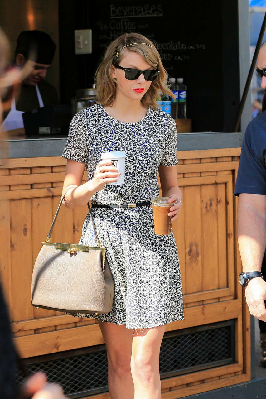 Taylor Swift Short Dress Out New York