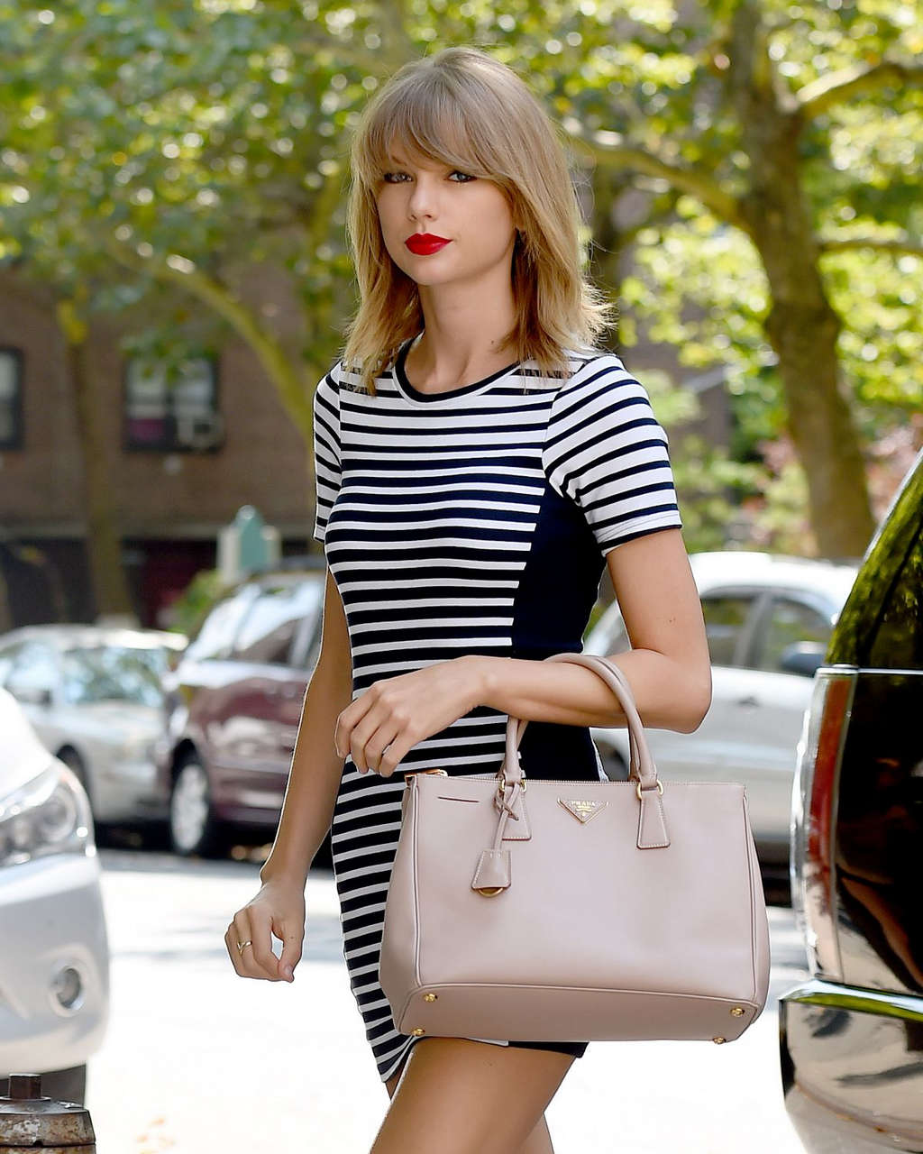 Taylor Swift Tight Dress Out New York