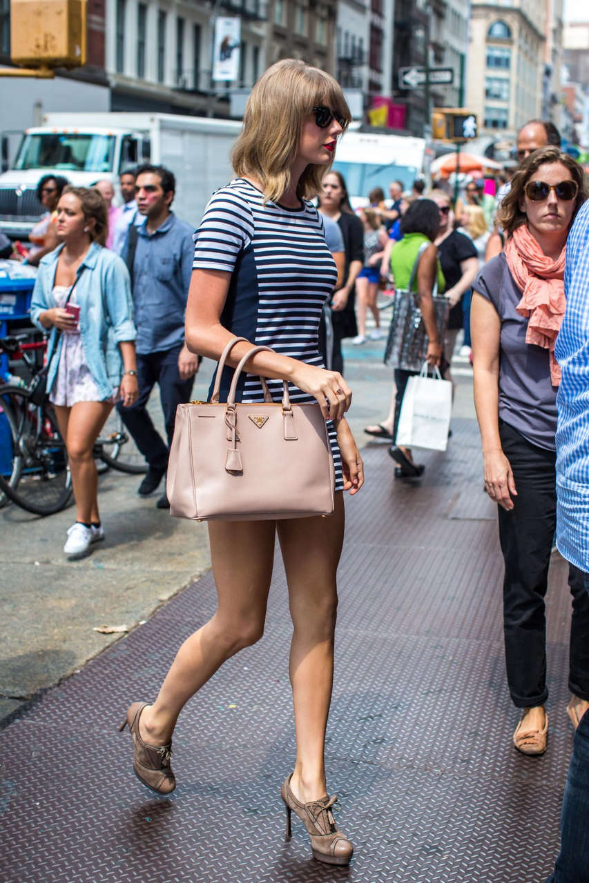Taylor Swift Tight Dress Out New York