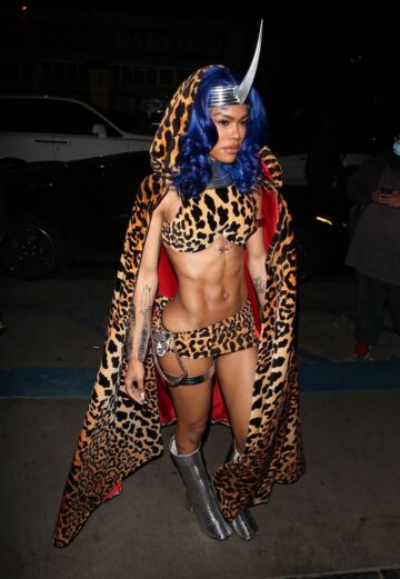 Teyana Taylor Arrives Halloween Party Highlight Room Hollywood