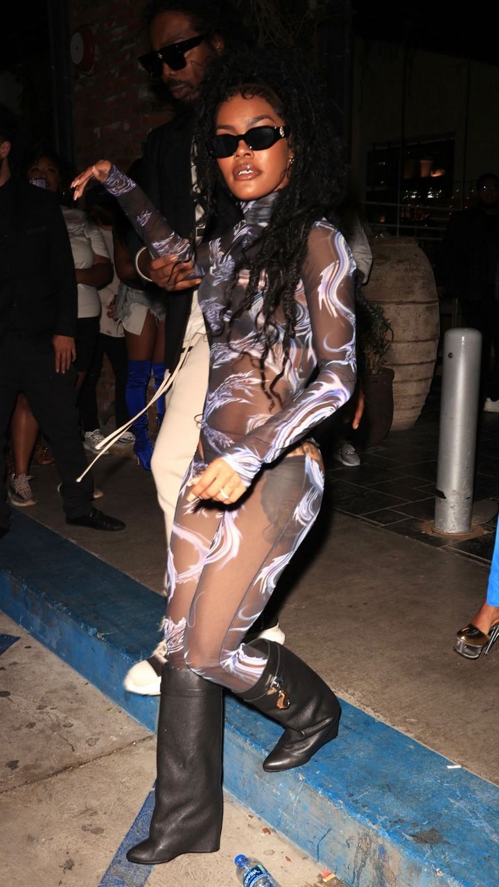 Teyana Taylor Leaves Super Bowl After Party Highlight Room Hollywood
