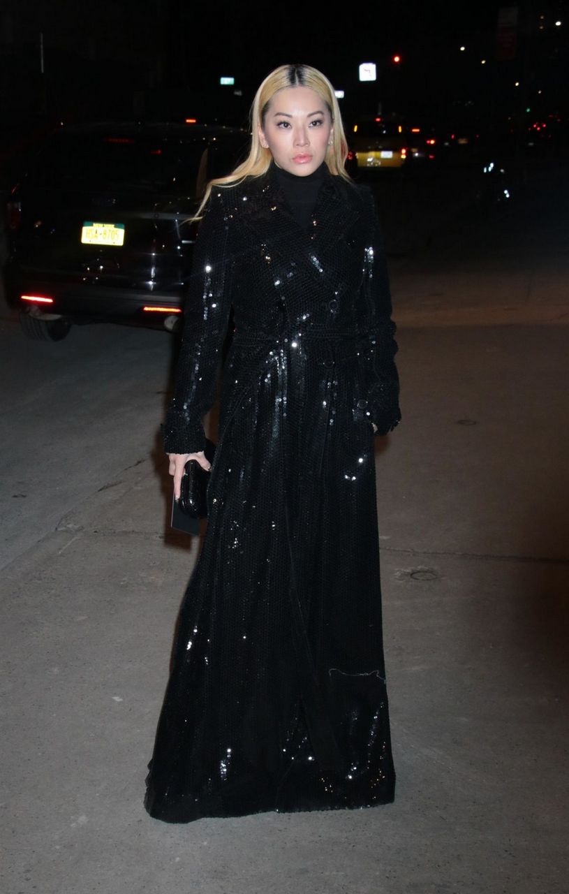 Tina Leung Arrives Michael Kors Fashion Show Terminal 5 New York