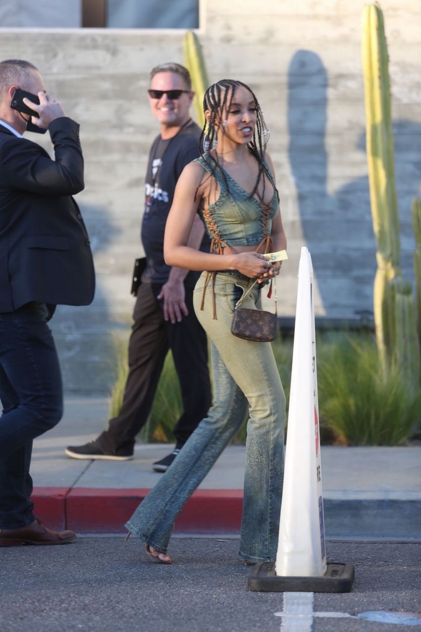 Tinashe Arrives Fanatics Super Bowl Party Culver City