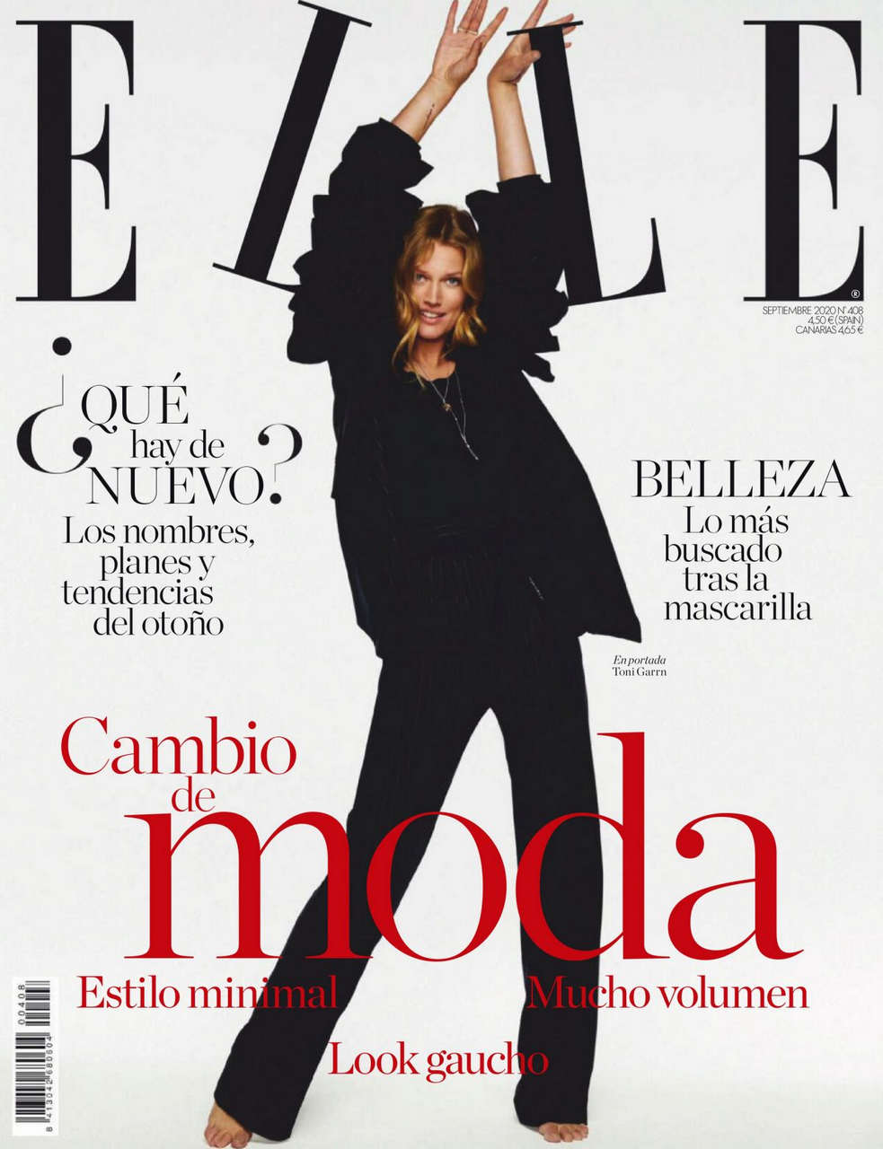 Toni Garrn Elle Magazine Spain September