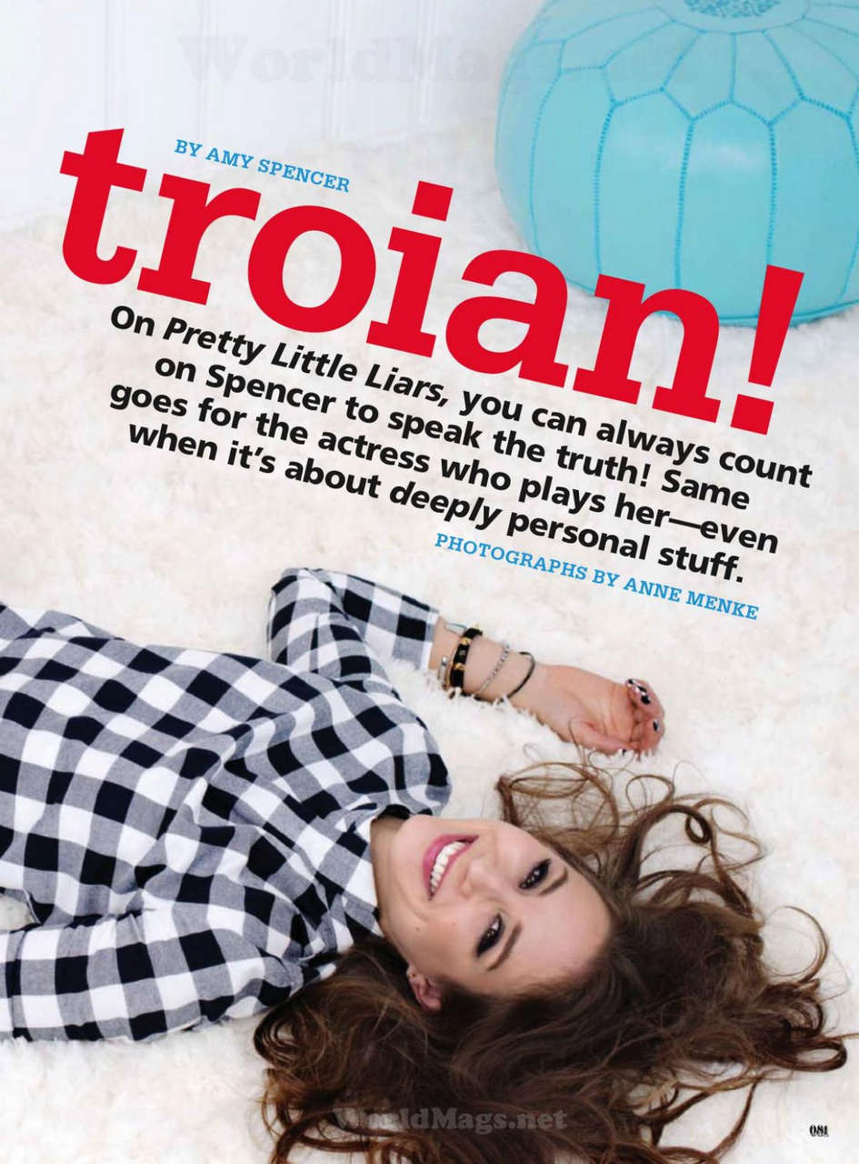 Troian Bellisario Seventeen Magazine February 2014 Issue