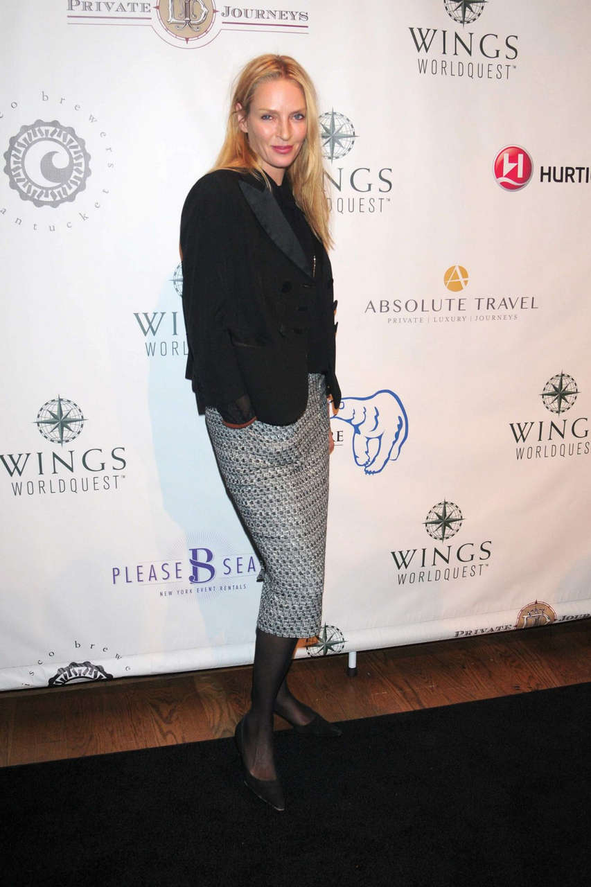 Uma Thurman 2014 Wings Worldquest Women Discovery Awards