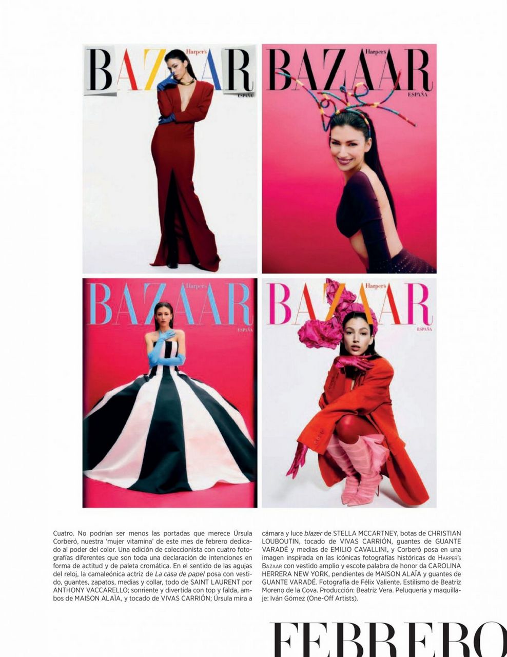 Ursula Corbero Harper S Bazaar Magazine Spain February