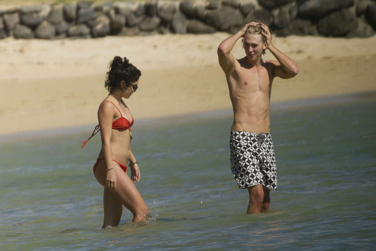 Vanessa Hudgens Bikini Candids Beach Hawaii