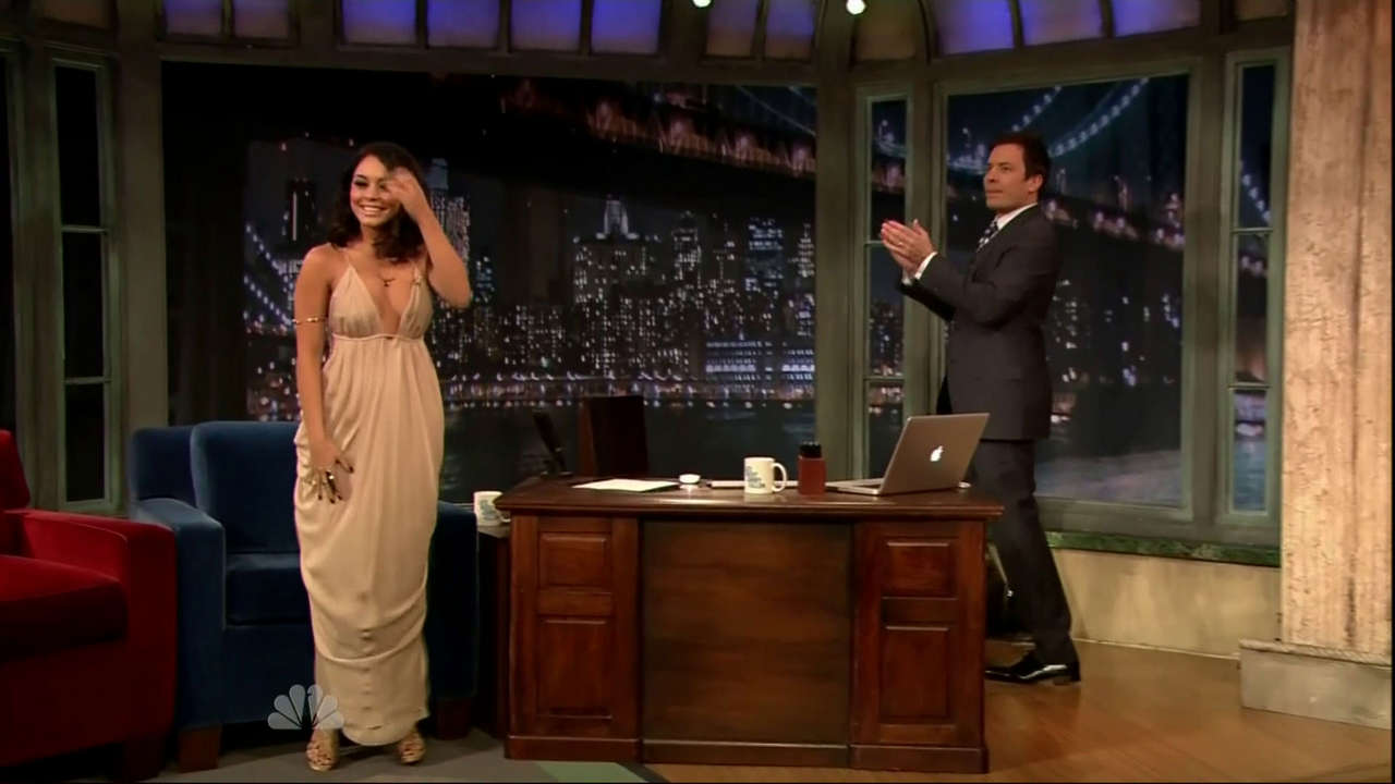 Vanessa Hudgens Late Night With Jimmy Fallon Show New York