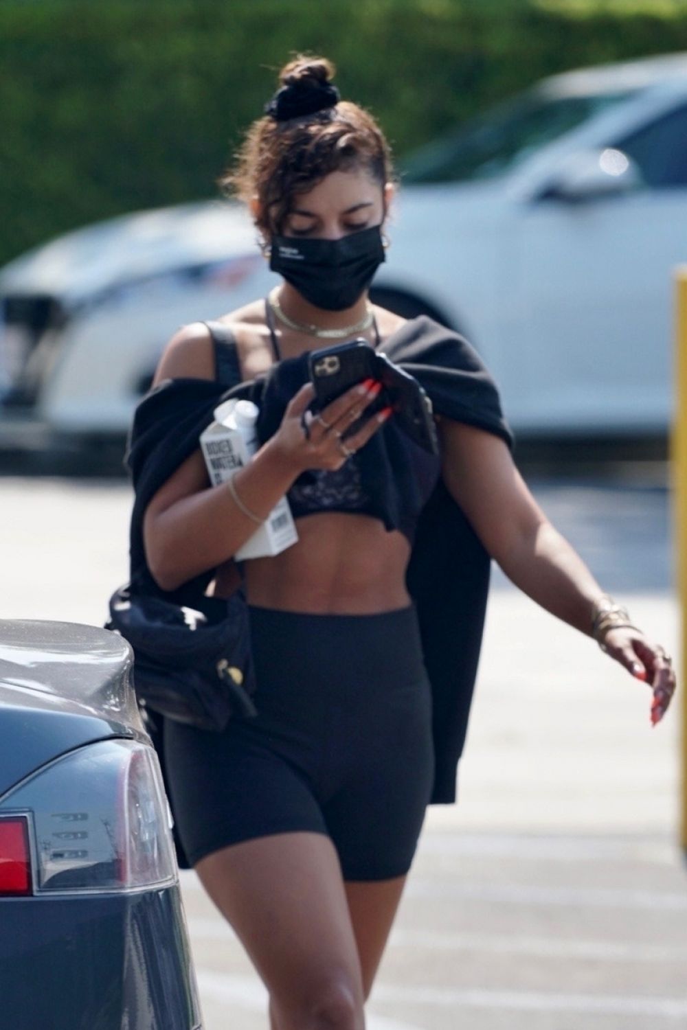 Vanessa Hudgens Leaves A Gym In West Hollywood