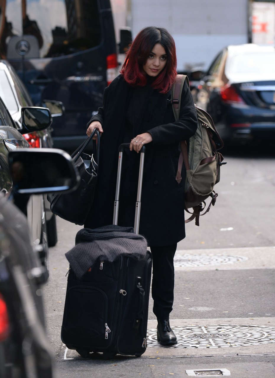 Vanessa Hudgens Leaves Her Hotel New York