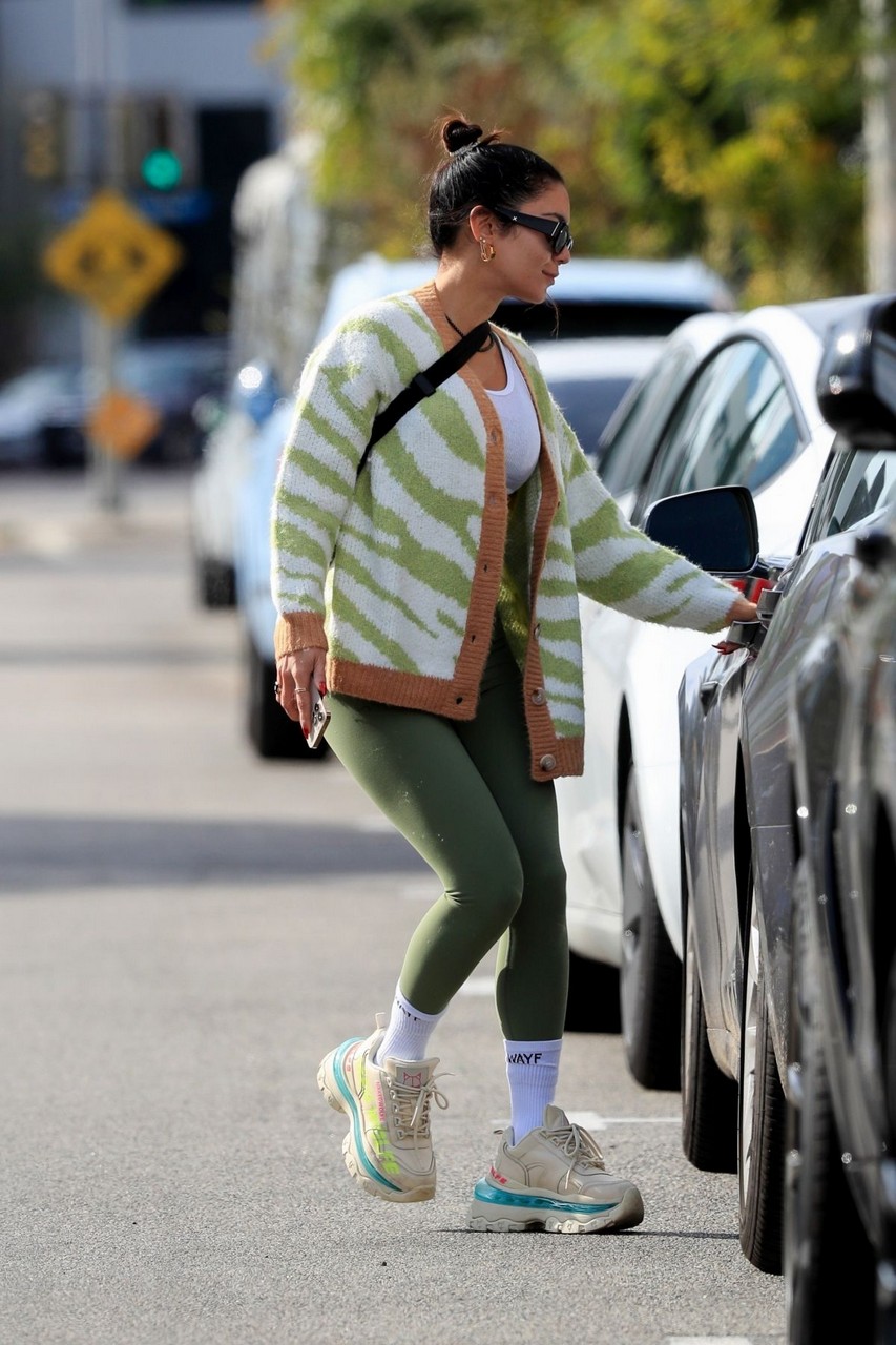 Vanessa Hudgens Leggings Leaves Gym West Hollywood