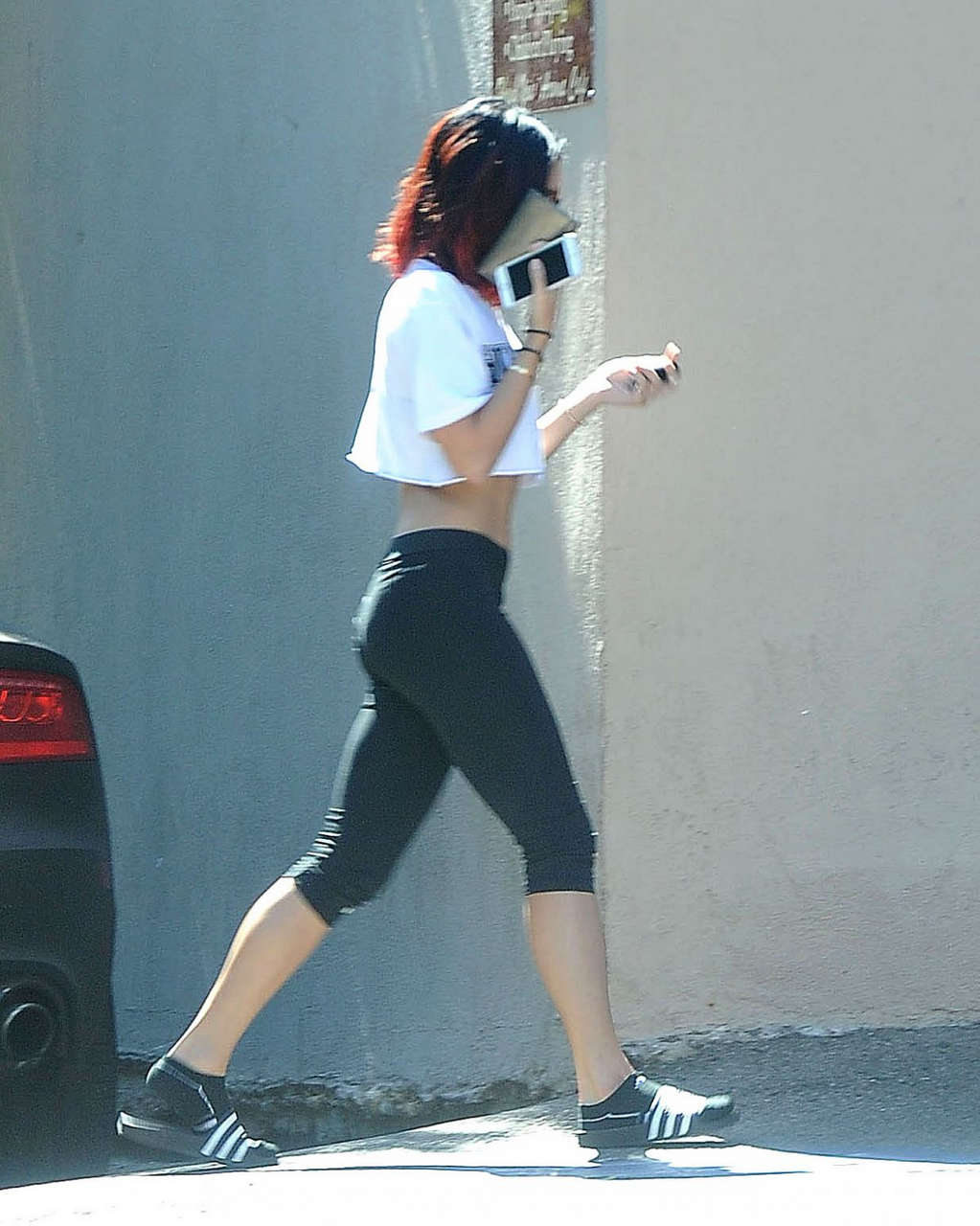 Vanessa Hudgens Leggings Out About Los Angeles