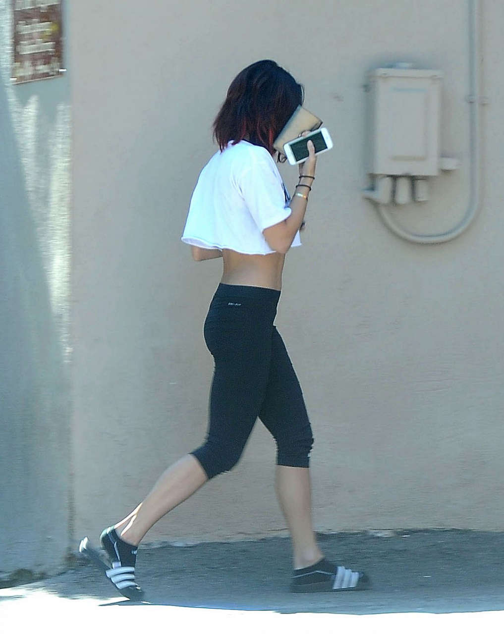Vanessa Hudgens Leggings Out About Los Angeles