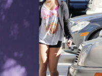 Vanessa Hudgens Leggy Candids Heading To Fitness Studio City