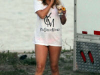 Vanessa Hudgens Leggy Candids Set Spring Breakers