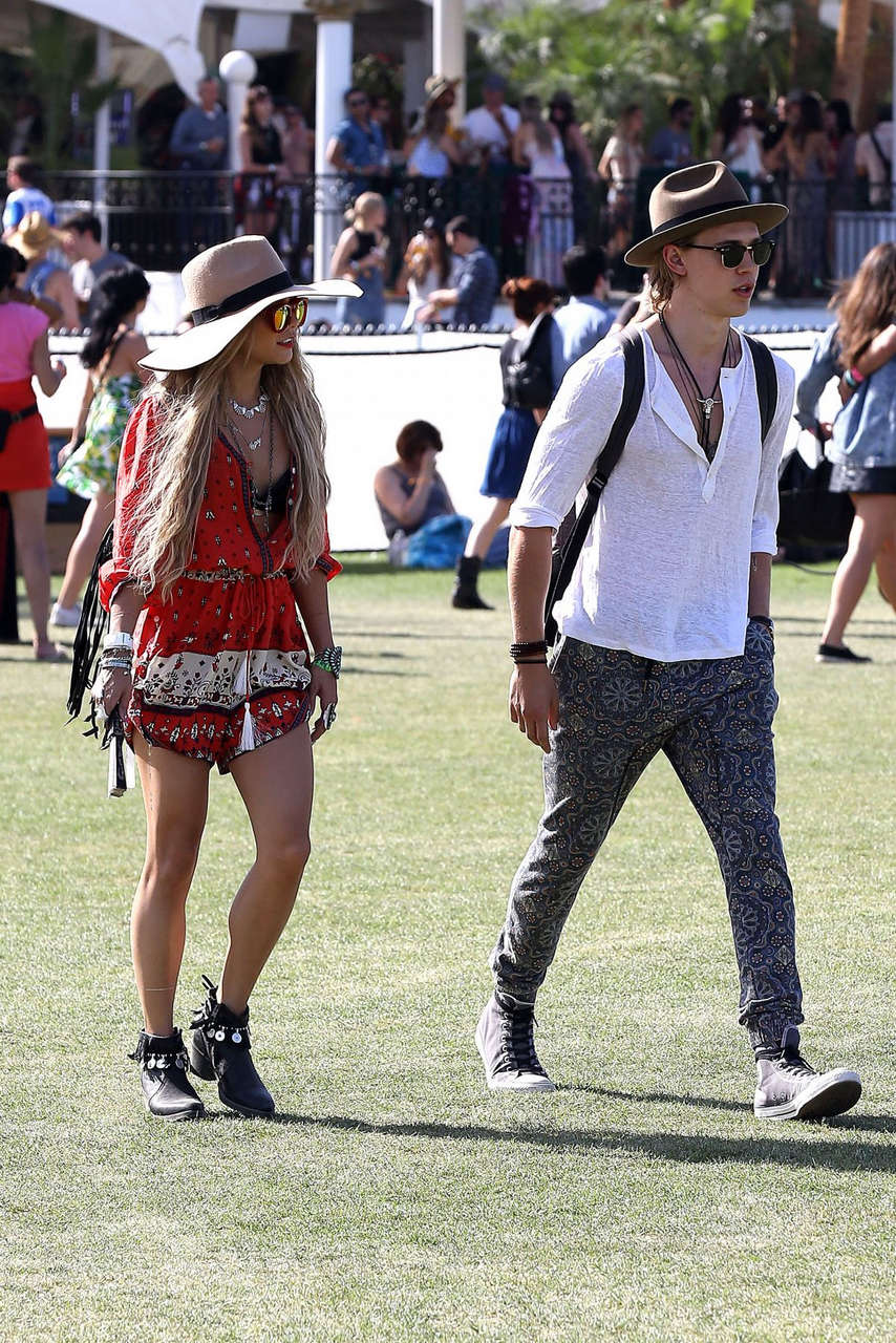 Vanessa Hudgens Out About Coachella Festival
