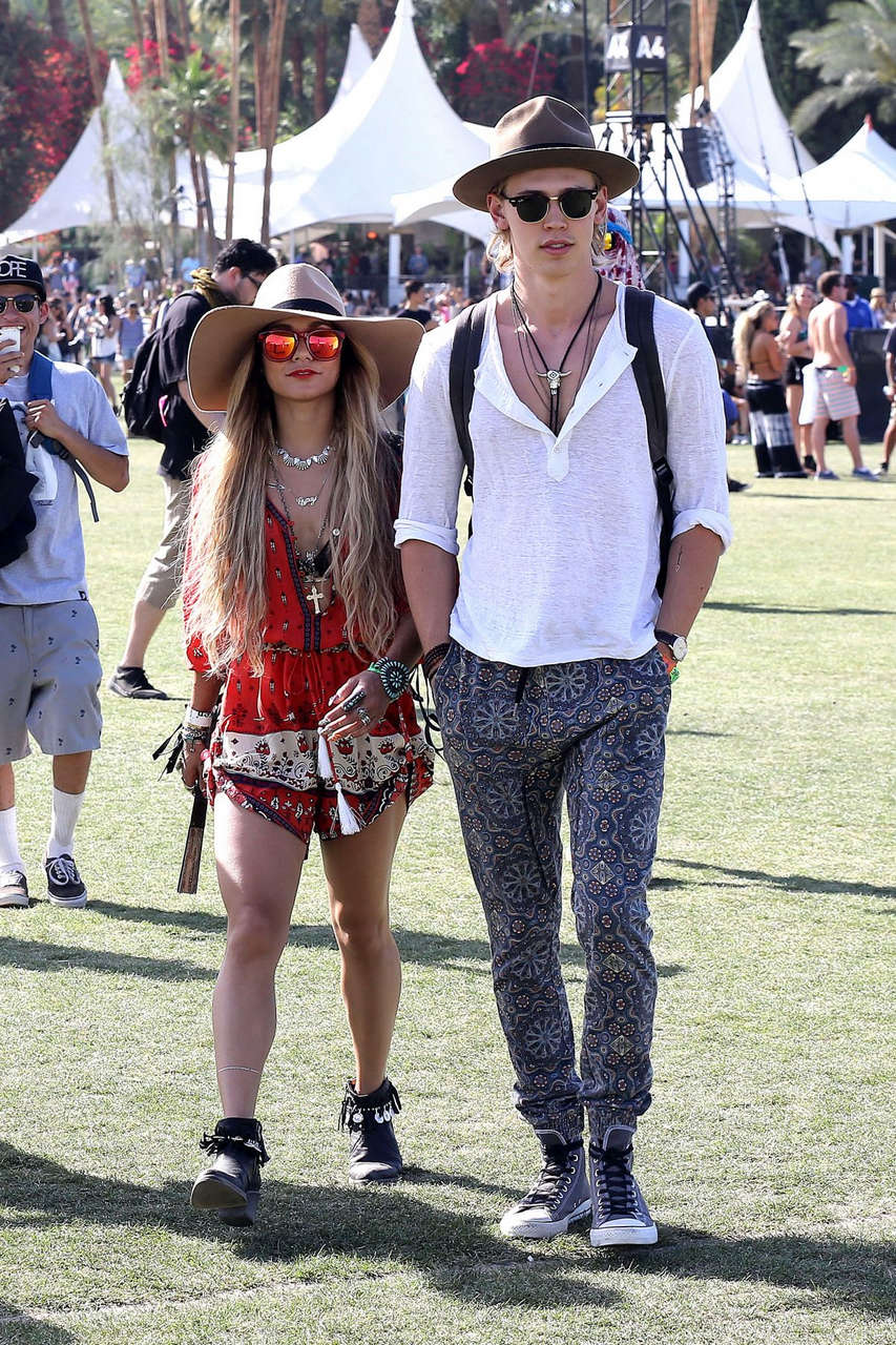 Vanessa Hudgens Out About Coachella Festival