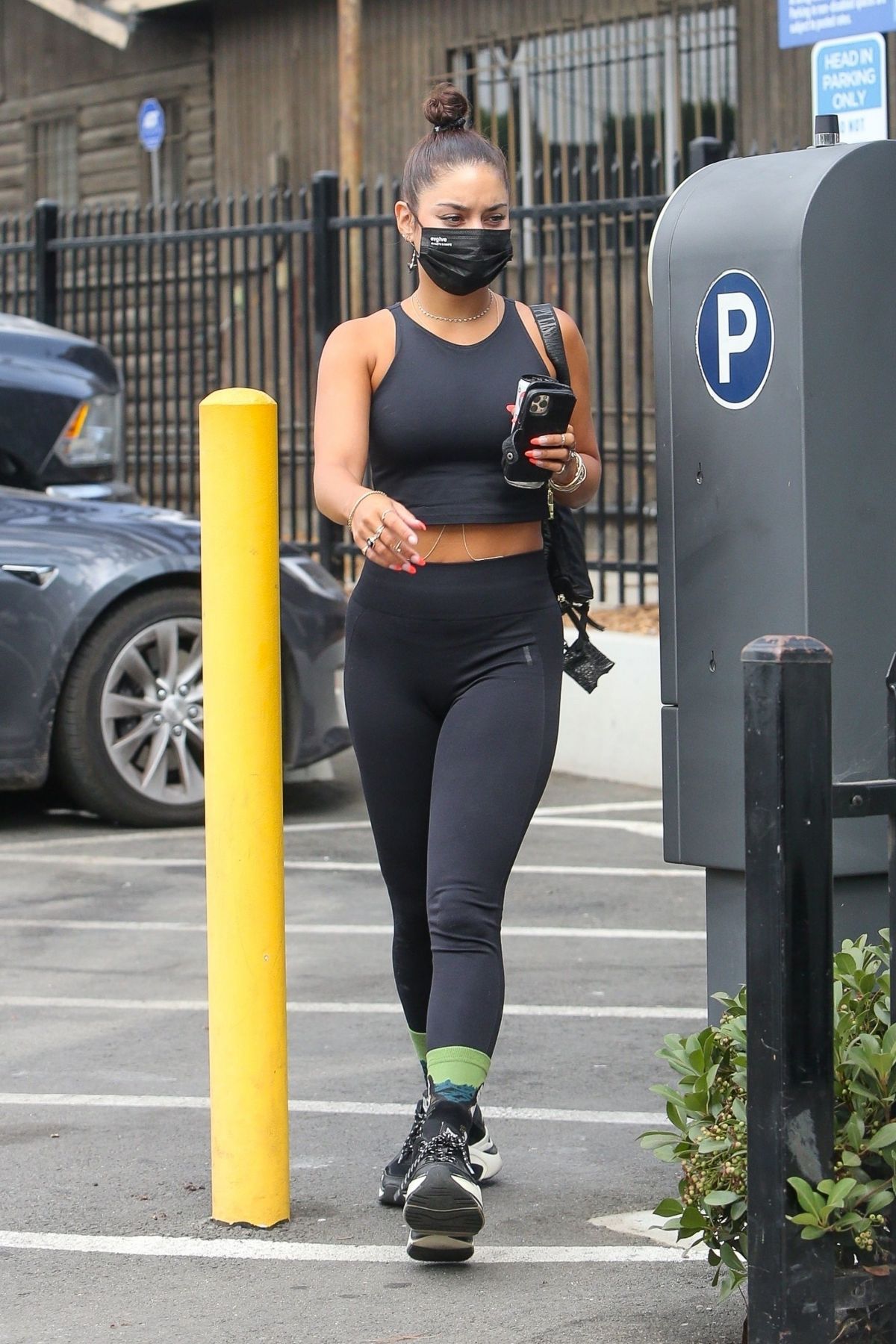 Vanessa Hudgens Tights Arrivres Gym Hollywood