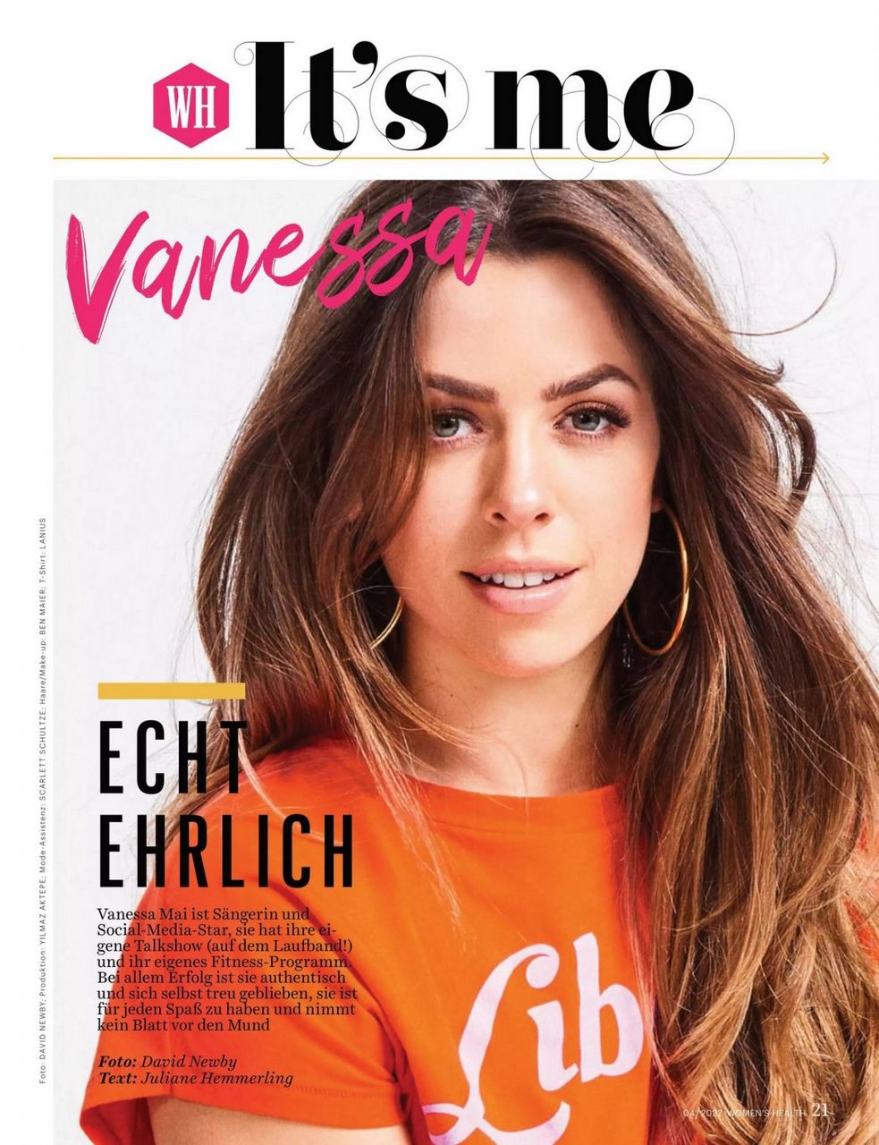 Vanessa Mai Women S Health Magazine Germany April
