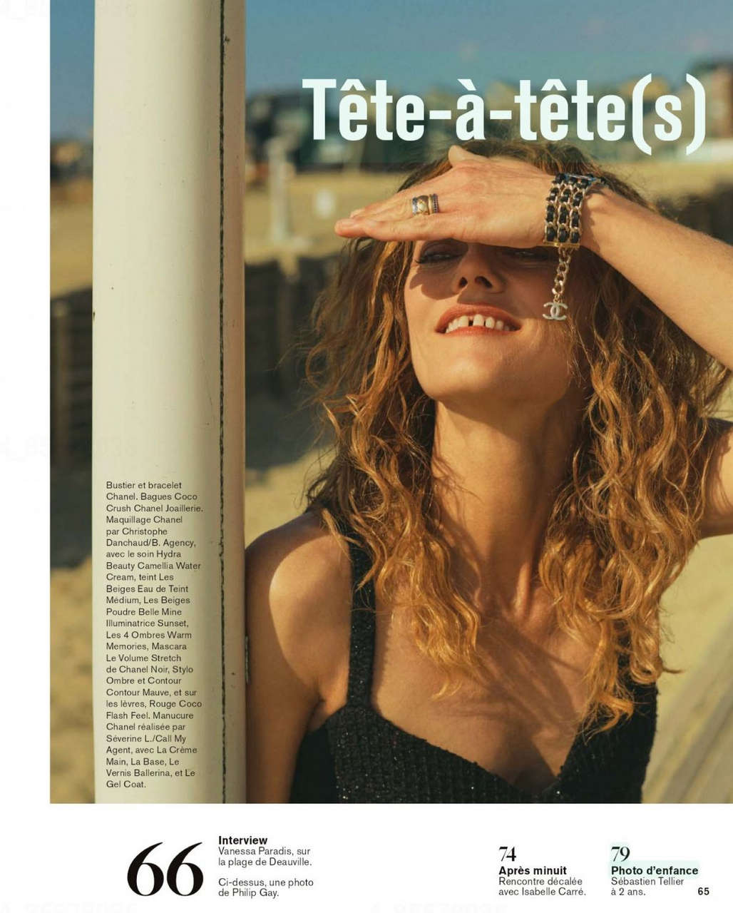 Vanessa Paradis Marie Claire Magazine France September