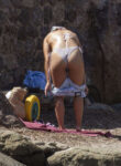 Vanessa White White Bikini Beach Spain