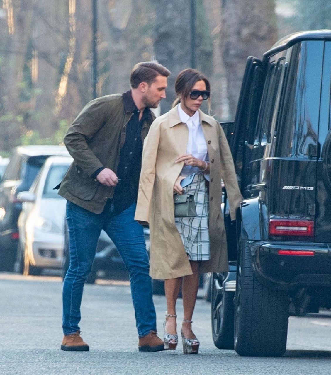 Victoria Beckham Out And About London