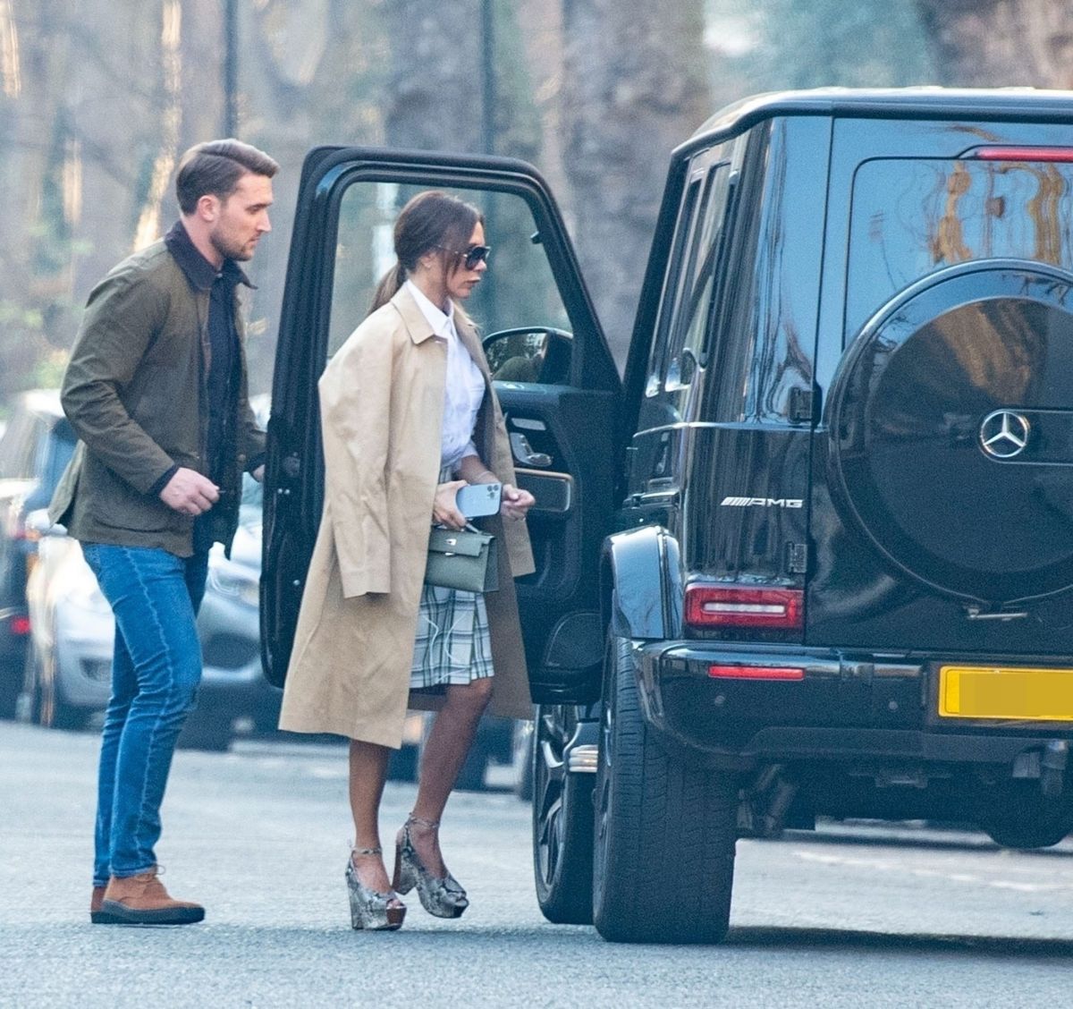 Victoria Beckham Out And About London