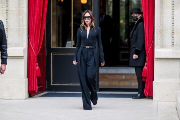 Victoria Beckham Out Paris Fashion Week