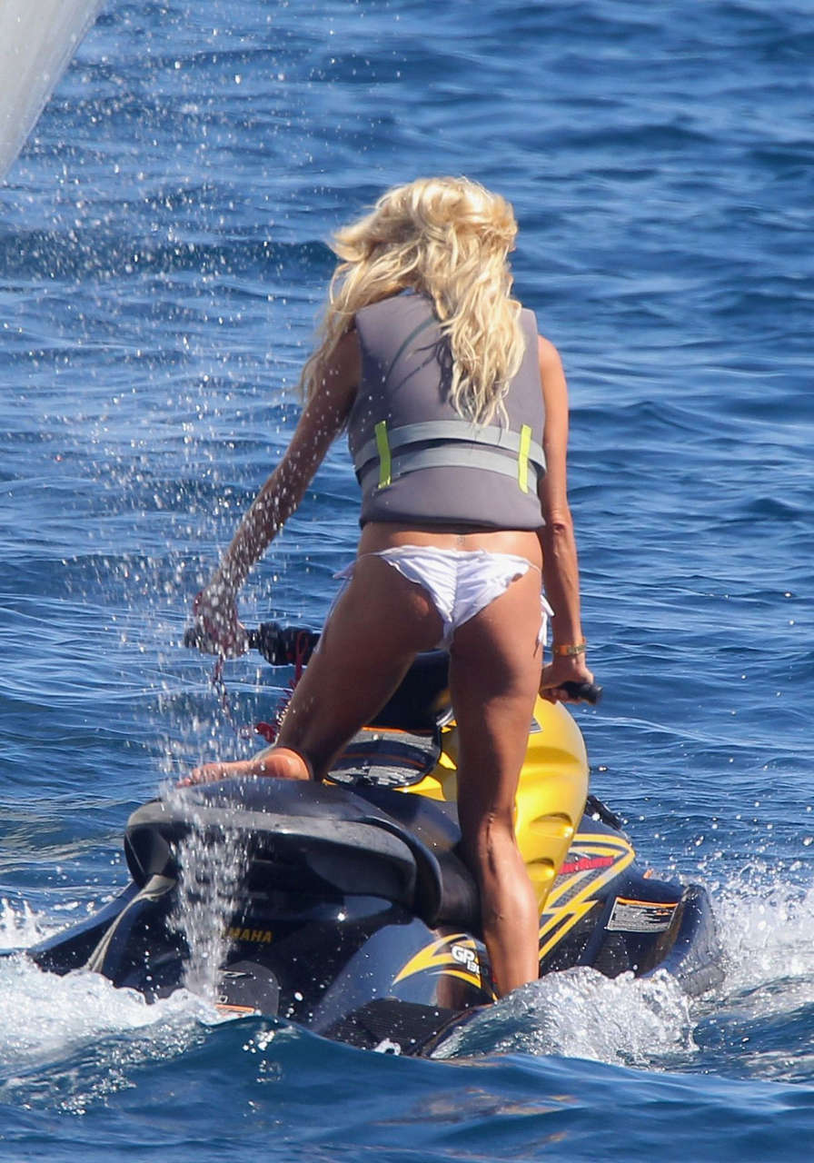 Victoria Silvstedt Jetskiing Bikini Sunbathing Yacht Monte Carlo
