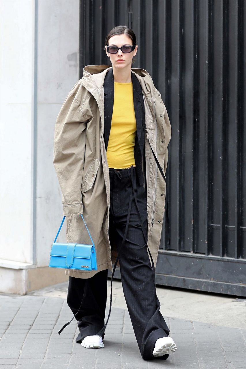 Vittoria Ceretti Out Paris Fashion Week