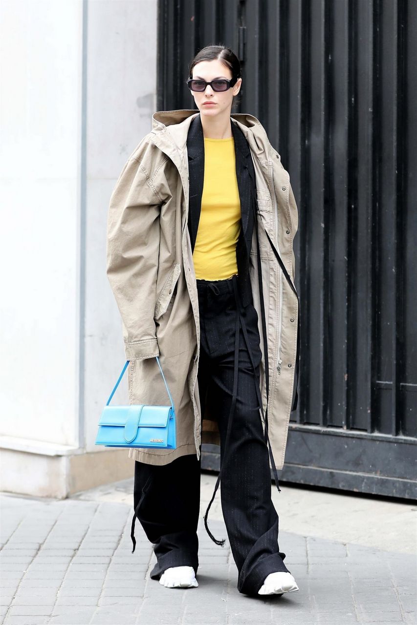 Vittoria Ceretti Out Paris Fashion Week