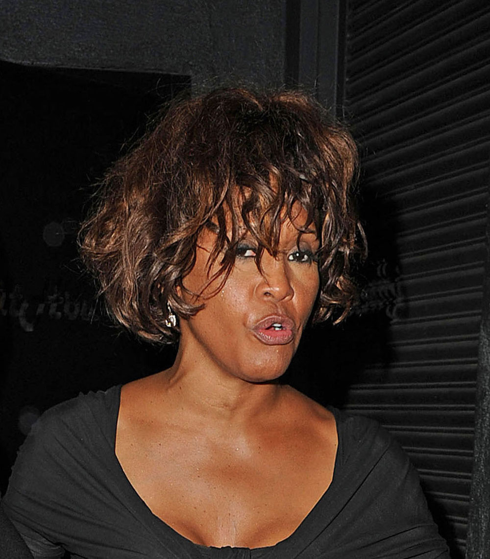 Whitney Houston Leaving Nightclub Hollywood February