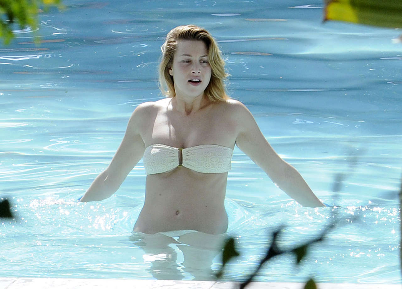 Whitney Port Bikini Candids By Pool Miami