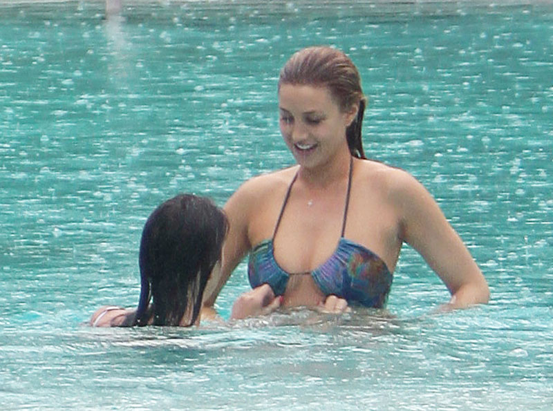 Whitney Port Bikini Pool Miami