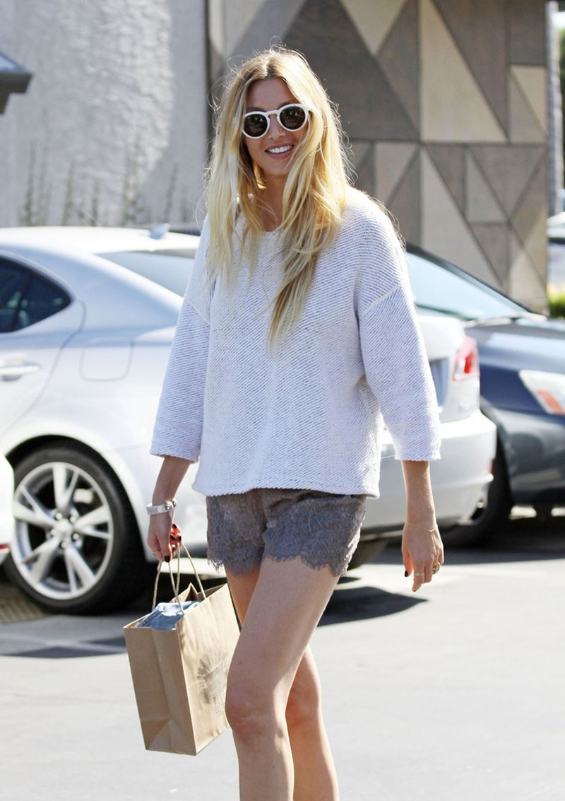 Whitney Port Shorts Out Shopping Cross Creek