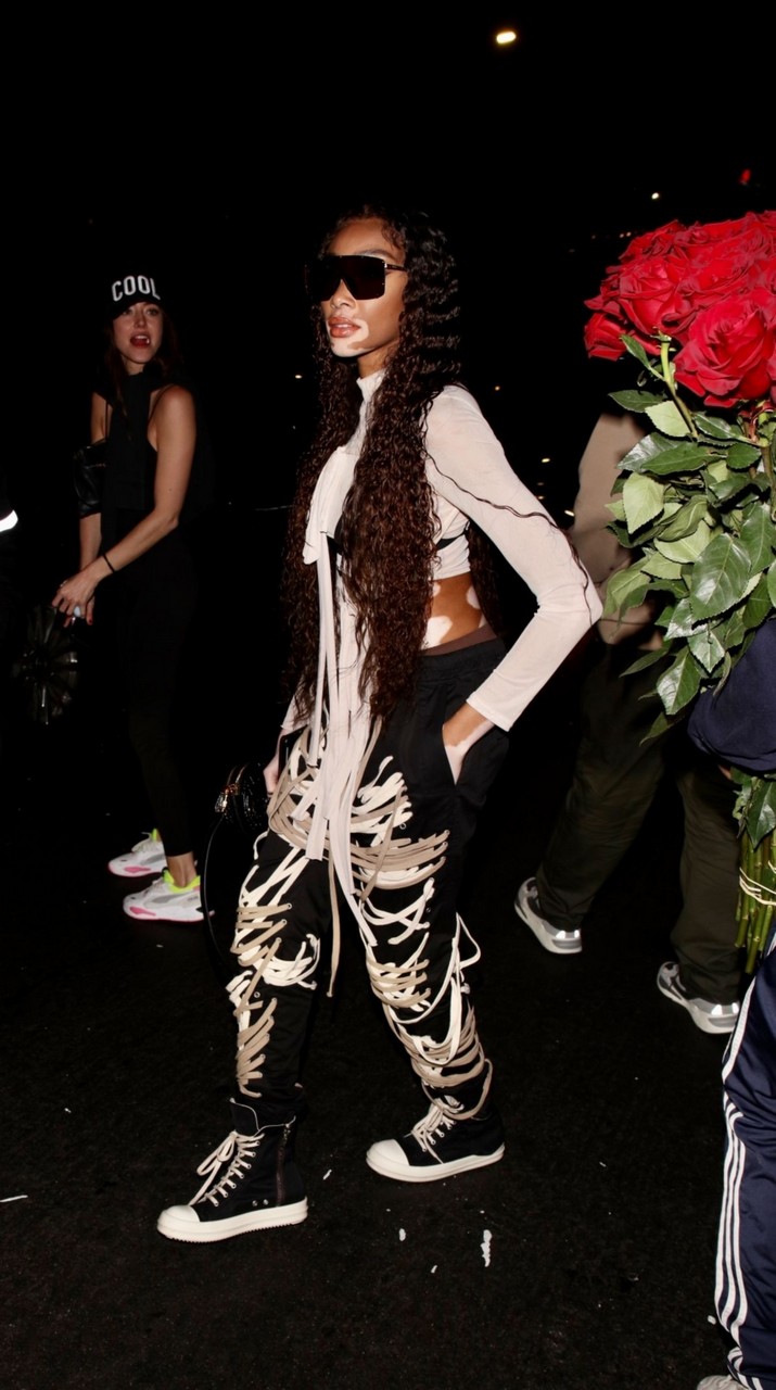 Winnie Harlow Arrives French Montana S Birthday Party Los Angeles
