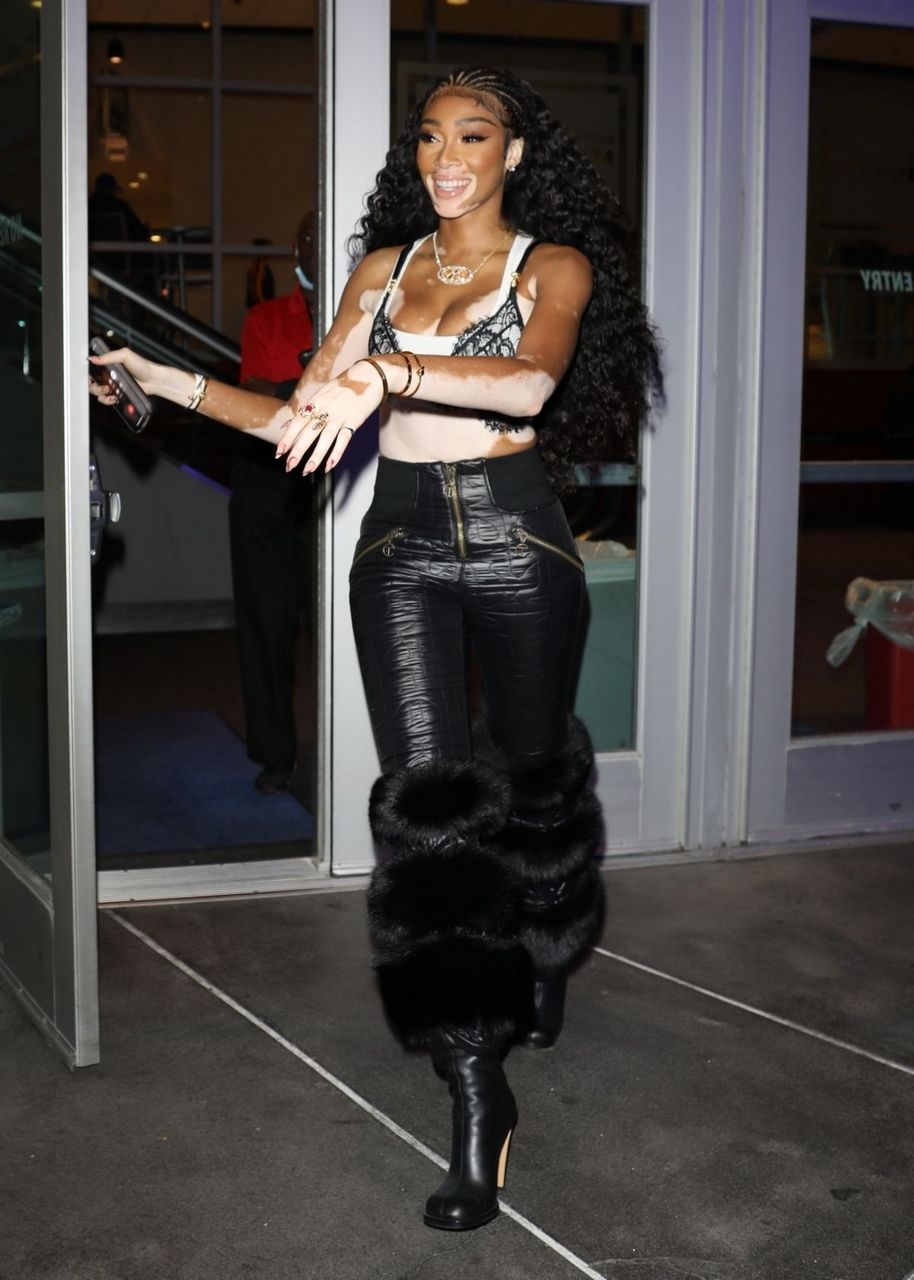 Winnie Harlow Arrives Lakers Game Crypto Com Arena Los Angeles