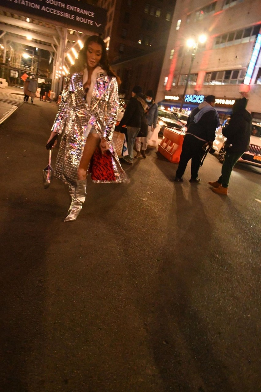 Winnie Harlow Arrives Msg New York