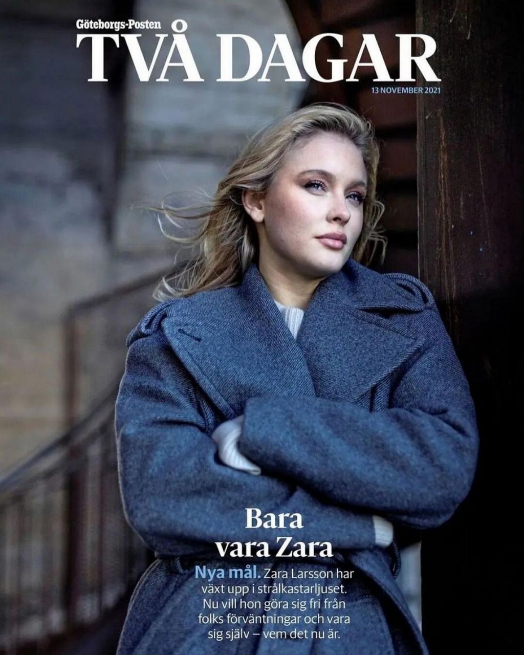 Zara Larsson For Tva Dagar Magazine November