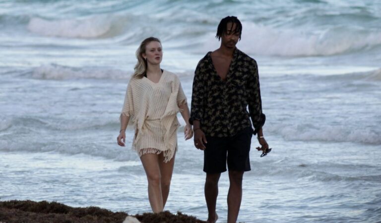 Zara Larsson Out With Boyfriend Beach Tulum (10 photos)