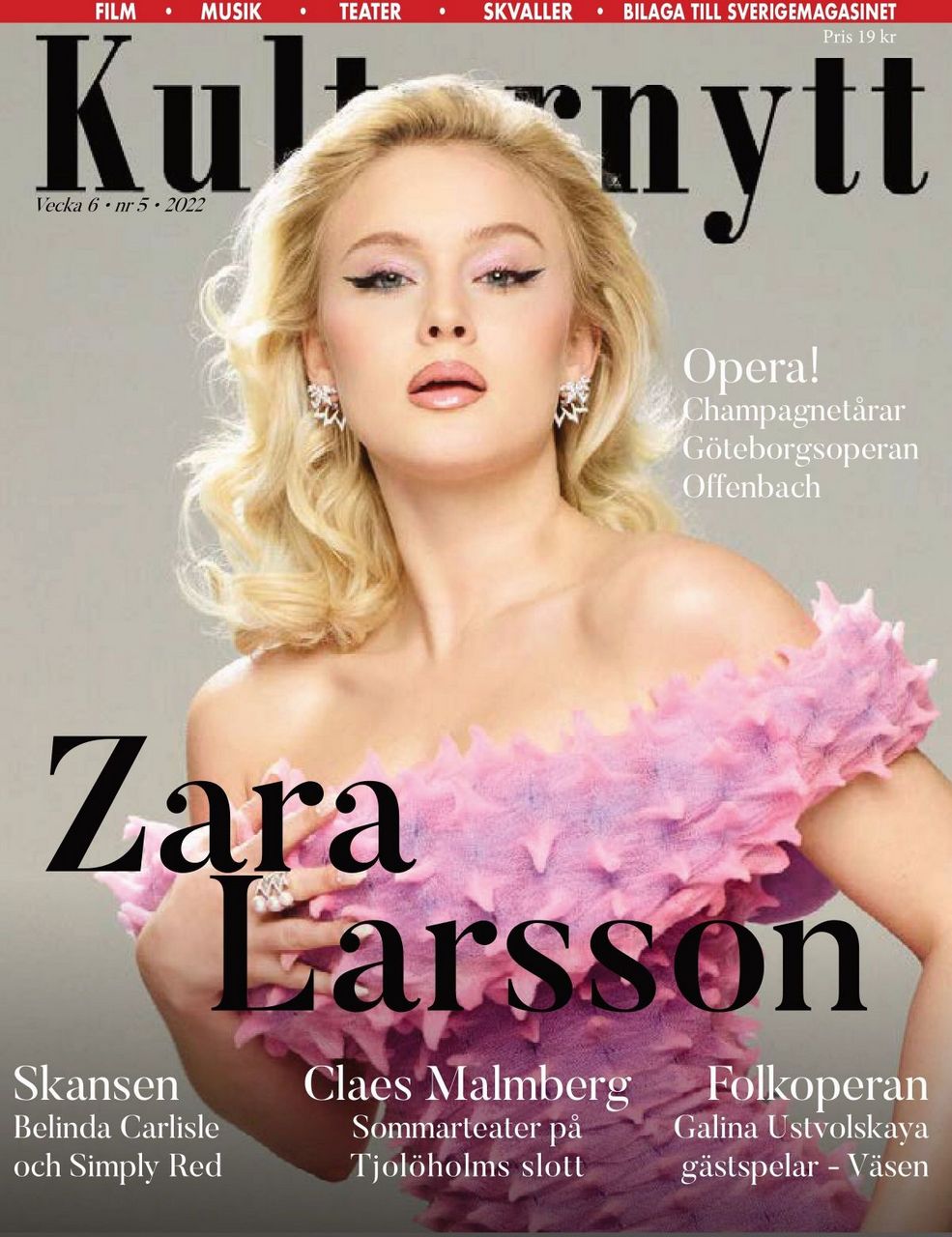 Zara Larsson Sverigemagasinet Kulturnytt February